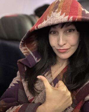 Grey DeLisle Instagram - Luck of the Kingman on the flight home from Boston! #LOTK