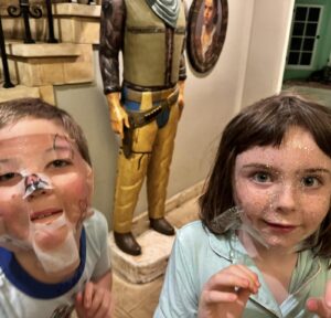 Grey DeLisle Instagram - We did “beauty” masks last night when I got home from my work trip. 😂