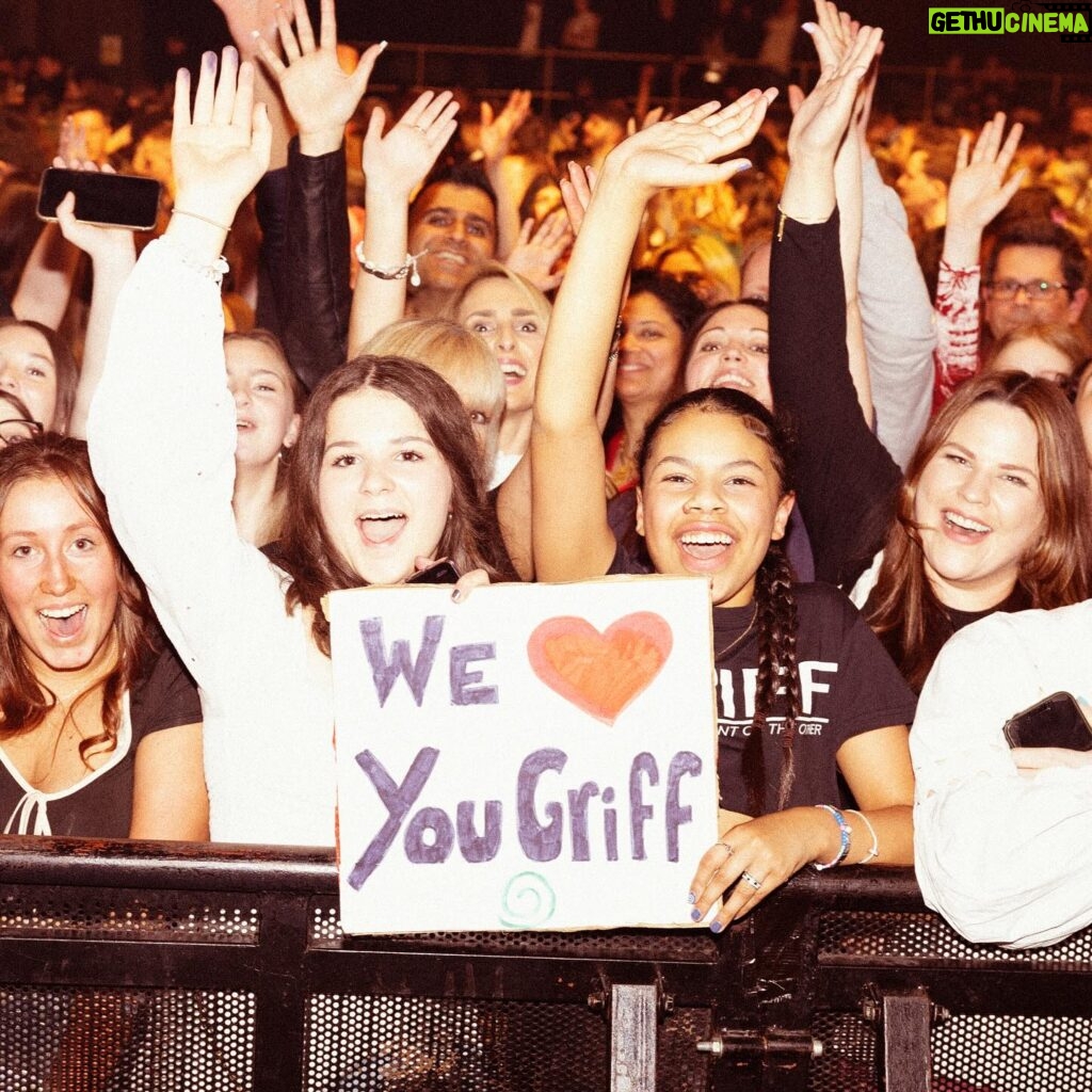 Griff Instagram - Thankyou everyone for joining me on tour !!!! Hope you’ve enjoyed it as much as I have🫶🫶 London roundhouse see you tonight xxx