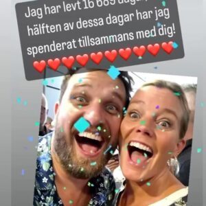 Gry Forssell Instagram - ❤️❤️❤️❤️❤️❤️❤️❤️ 18/1 2024. En milstolpe. Jag älskar att bli gammal med dig @alexkossek
