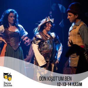 Günay Karacaoğlu Instagram - Don Kişot’um Ben, 12-13-14 Kasım’da BabaSahne’de! Bekleriz. 
Biletler babasahne.com ve gişede.
#BabaSahne #DonKişotumBen #Tiyatro