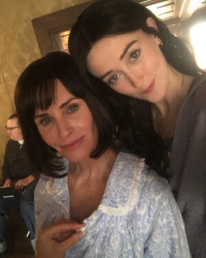 Gus Birney Instagram - Today is the finale of Shining Vale!! It’s the best one yet.

Oh man oh man words do not measure feelings so I will say this. I laughed harder, stood taller, and held my head higher every day coming to work on this show. The show gave me a giant hug and I’ll always be hugging it back. I’m proud to be a Phelps

(And yes I know not everyone can pull off black hair like courteney cox. I learned that the hard way).