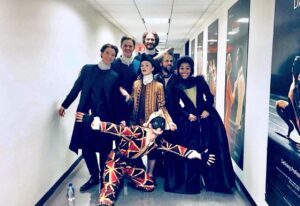 Hadley Robinson Instagram - International Theater Day. I miss this so much. Shoutout to Group 47 and the Triumph of Love cast, would give an arm and a leg to work with you again.