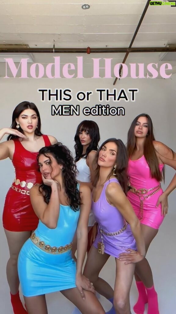 Hailee Keanna Lautenbach Instagram - @modelhousemovie girlies taste in men~ do you agree or disagree with any of these and HAVE YOU WATCHED MODEL HOUSE YET?! #thisorthat #yesorno #armsorabs #blondeorbrunette #modelhouse #modelhousemovie #models #versace #versaceshoot #90sversace #modelsdate