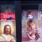 Haley Bennett Instagram – I really got a kick outta this newsstand set up, just me, jesus christ and emma stone. always good to have the lord on your side 👌😂