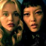 Hana Mae Lee Instagram - We got Bach’d!! @emilyalind 🤣🤣🤣 #Repost @kingbach ・・・ This is what we do in between takes 🎥😂 #TheBabysitter2
