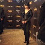 Hana Mae Lee Instagram - Premiere of @perpetualonepix @epix @mgm_studios @vanityfair check us out Sunday June 2 on @epix Can’t wait for you guys to watch this enchanting, addictive series. 🖤 #PerpetualGraceLTD My Premiere outfit styled by: @maikeeb_kills 😘😘 tap for credits