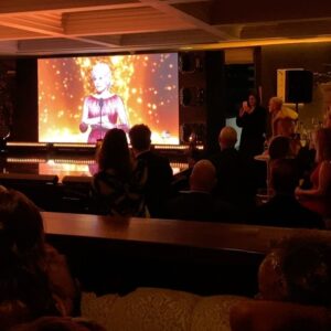 Hana Mae Lee Instagram - WOW WOW WOW!! So incredible, the EPIC, HISTORICAL night last night!! Yayyyy #BongJoonHo @parasitemovie @cjent_usa @neonrated thank you for an amazing night. 💞💞💞 heart you @joanne_baron_ 💓🤗