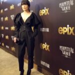 Hana Mae Lee Instagram - Premiere of @perpetualonepix @epix @mgm_studios @vanityfair check us out Sunday June 2 on @epix Can’t wait for you guys to watch this enchanting, addictive series. 🖤 #PerpetualGraceLTD My Premiere outfit styled by: @maikeeb_kills 😘😘 tap for credits