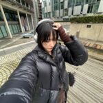 Hanna Chan Instagram – Throwback London in January: freezing 🌬️( ・ ̫・)❅
& @canadagoose keeps me warm~~~