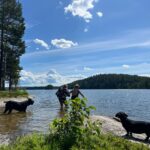 Hanna Hellquist Instagram - Hot girl/black dog summer. @evaelinak