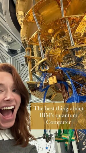 Hannah Fry Instagram - Rumours are once you boot it up it’s still running Windows XP. 

#imjoking! #quantum #quantumcomputing #thefuture #hannahfry