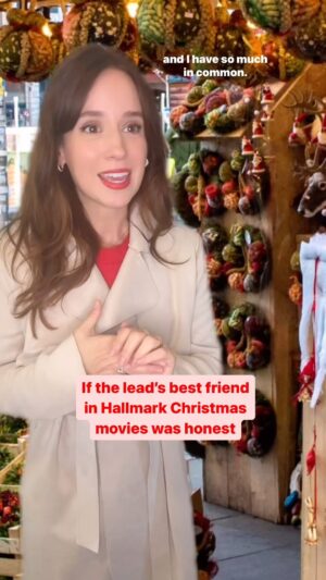 Hannah Marie Hines Instagram - Bestie, he’s love bombing u 🚩🚩🚩 
.
.
.
.
.
.
.
.
.
.
.
.
#hallmarkchristmasmovies #christmasmovies