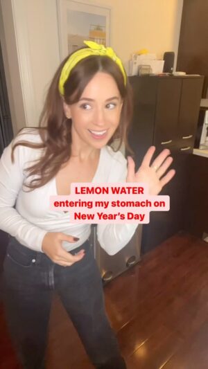 Hannah Marie Hines Instagram - Anyone else drink lemon water New Year’s Day convinced it’ll solve all your problems? • Happy New Years • IB: @maddy_macrae_ 
.
.
.
.
.
.
.
.
.
.
.
#happynewyear #2024 #lemonwater