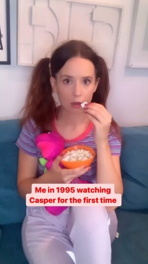Hannah Marie Hines Instagram - It was… a formative moment, if u will. 
.
.
.
.
.
.
.
.
.
.
.
.
.
.
#Casper #spookyseason #90smovies