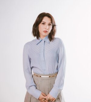 Hannah Marks Instagram - ❤️photo: @selashiloni ❤️styling: @kirstendunst ❤️makeup: @melissa.hernandez ❤️hair: @kristennelizabethh ❤️
