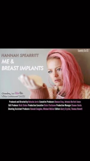 Hannah Spearritt Instagram - I’ve been blown away today by everyone’s messages and it hasn’t even aired on the TV yet. 

It’s such a personal experience to share, but if it helps just one person it makes it worth it. Sometimes we don’t realise how hard a time in lives is while we are going through it. We just keep moving forward. It’s when we look back that we really start to process it. 

The itvHub link is in my bio if you can’t wait for 9pm, or catch it tonight (13th October) on itvBe.

Massive thanks to @nata.jarvis and @twentysix03ent for creating this incredible series.

#itvbe #breastimplantillness #hannahspearritt #womenshealth #celebrityhealthstories #womenshealthissues