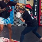 Hannah Goldy Instagram - Had a blast with @leealves.boxe 🖤