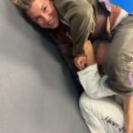 Hannah Goldy Instagram - Post birthday rolls with coach @brunoantunesdom 🫠🤍 This guy has elevated my jitsu game so much, i’m beyond grateful to have access to him on a daily basis 🙏🏼 Still obsessed with my @habrok.brand gi, think it’s time to order another one 😍