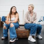 Hannah van der Westhuysen Instagram - I know I look extremely indifferent here but I am actually having the most wonderful time working on this beautiful play with some truly brilliant humans Please come and watch Salty Irina at @painesplough Roundabout @summerhallery 2nd-27th August It’s got a whole lot of heart @yaz_ozdemirx @cescyknight @debbieisilluminated @eveleighwriter @broccoliarts 💅🏻