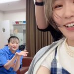 Harami-chan Instagram - 髪セットしようとした直前にヘアアイロン壊れて、はるちゃんの楽屋でヘアメイクさんにセットしていただいた😭😭😭😭😂😂😂🙇‍♀️🙇‍♀️🙇‍♀️🙇‍♀️た、たすかった.....😭😭😭😭🙌 @haruyama_555