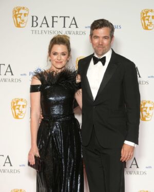 Harriet Dyer Instagram - That time we went to the BAFTAS to present an award and I didn’t open an envelope properly (see previous post). 
Classic Slap Dash Dyer. 
Thanks to Patty for making lemonade up there and holding my sweaty, rubbery hands.
Thanks to @todiscon for making it allll happen and the good people at @paramountgcd and @cbstvstudios for getting us over there. 
The love for Colin over in the UK has been epic and we are grateful to everybody who has watched it. 
Styling : @pennylovellstylist 
Outfit : @houghtonnyc 
HMU / full blown wizardry with my tired-ass, wrangling toddler on a long haul face : @carlafrancesca.mua 
Hair colour and psychologist: @leikerhair 

Slide 1 PA Images / Alamy Stock Photo
Slide 2 Scott Garfitt/ BAFTA via @gettyimages 
Slide 4 photograph by Joe Maher for @gettyimages 

Thanks to the @baftas for having us and @pandocruises for hosting a brilliant evening. 
Probably MOST importantly if anybody is still here, it wasn’t a dress, it was PANTS. 
Thank you for your time.