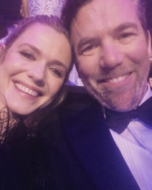 Harriet Dyer Instagram - That time we went to the BAFTAS to present an award and I didn’t open an envelope properly (see previous post). 
Classic Slap Dash Dyer. 
Thanks to Patty for making lemonade up there and holding my sweaty, rubbery hands.
Thanks to @todiscon for making it allll happen and the good people at @paramountgcd and @cbstvstudios for getting us over there. 
The love for Colin over in the UK has been epic and we are grateful to everybody who has watched it. 
Styling : @pennylovellstylist 
Outfit : @houghtonnyc 
HMU / full blown wizardry with my tired-ass, wrangling toddler on a long haul face : @carlafrancesca.mua 
Hair colour and psychologist: @leikerhair 

Slide 1 PA Images / Alamy Stock Photo
Slide 2 Scott Garfitt/ BAFTA via @gettyimages 
Slide 4 photograph by Joe Maher for @gettyimages 

Thanks to the @baftas for having us and @pandocruises for hosting a brilliant evening. 
Probably MOST importantly if anybody is still here, it wasn’t a dress, it was PANTS. 
Thank you for your time.