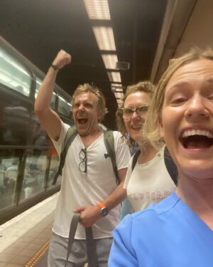 Harriet Dyer Instagram - That’s a wrap on season 2 of Colin From Accounts. We are so grateful to our cast and crew and all the big bosses that let us do our thing. Coming soon babies 🎬❤️ @binge @easytiger.tv @patrickbrammall @cbstvstudios @foxtel @paramountplus @bbc