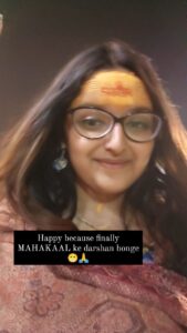 Harshita Ojha Instagram - जय महाकाल 🙏✨ #ujjain #mahakal #mahakaleshwar #mahadev #jyotirling #harshitaojha