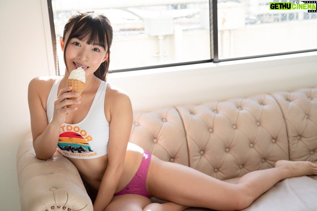 Haruka Momokawa Instagram - インスタグラビアvol.610👙みんなはアイス好き？ #japanesegirl #idol #followme