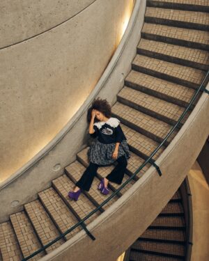 Hayley Law Instagram - Picture @mollycranna repelling from the ceiling like Spiderman to get this shot