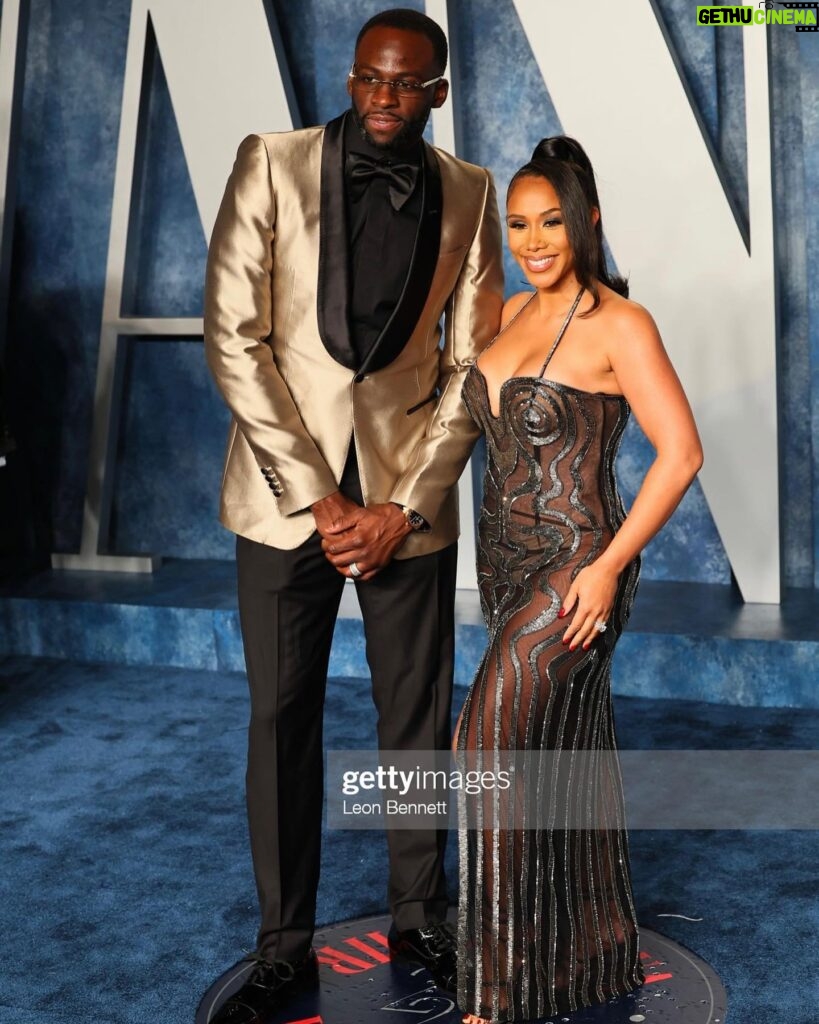 Hazel Renee Instagram - 💫ITS ALWAYS US💫 @vanityfair Oscar’s After Party With My Love @money23green MakeUp: @briamakeup Hair: @hairbypkk Dress: @alietteny Dressed By: @marisabakernm #VanityFairOscarsParty #VFOscars #BlackLove #BlackExcellence