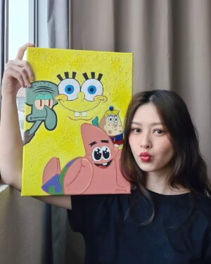 He Ying Ying Instagram - Are ya ready kids! 🧽
#yypaints