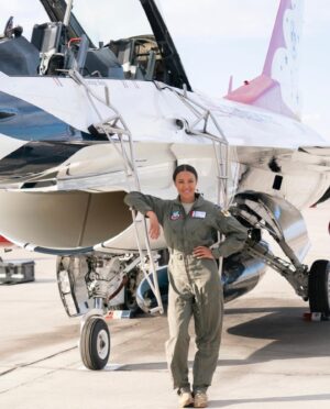 Heather Hemmens Instagram - I’m so proud to share this magnificent character during Women’s History Month! Captain Emma Fitzgerald, Thunderbird pilot. Enough said!! What an honor to work alongside the @afthunderbirds to tell this story of the challenges balancing life, family, and love all while protecting our country at the highest level! I will never forget the generosity with which they let us peek into their lives at our top secret Air Force base. The nation’s secrets are safe with me 😉✌🏽Thank you for your service! 
Come Fly With Me airs this Saturday at 8pm on @hallmarkchannel ✈️🇺🇸 #ComeFlyWithMe #BTS