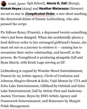 Heather Matarazzo Instagram - Mama did a thing. Collaborating and working with fellow artists/creatives is a waking dream. 
#complicatedorder