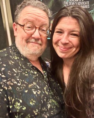 Heather Matarazzo Instagram - This man…. His voice can calm and terrorize….. and he completely has my heart. What a treat to spend the weekend with #ghostface himself, @rljtoday at @theastronomicon this weekend. 
#scream
