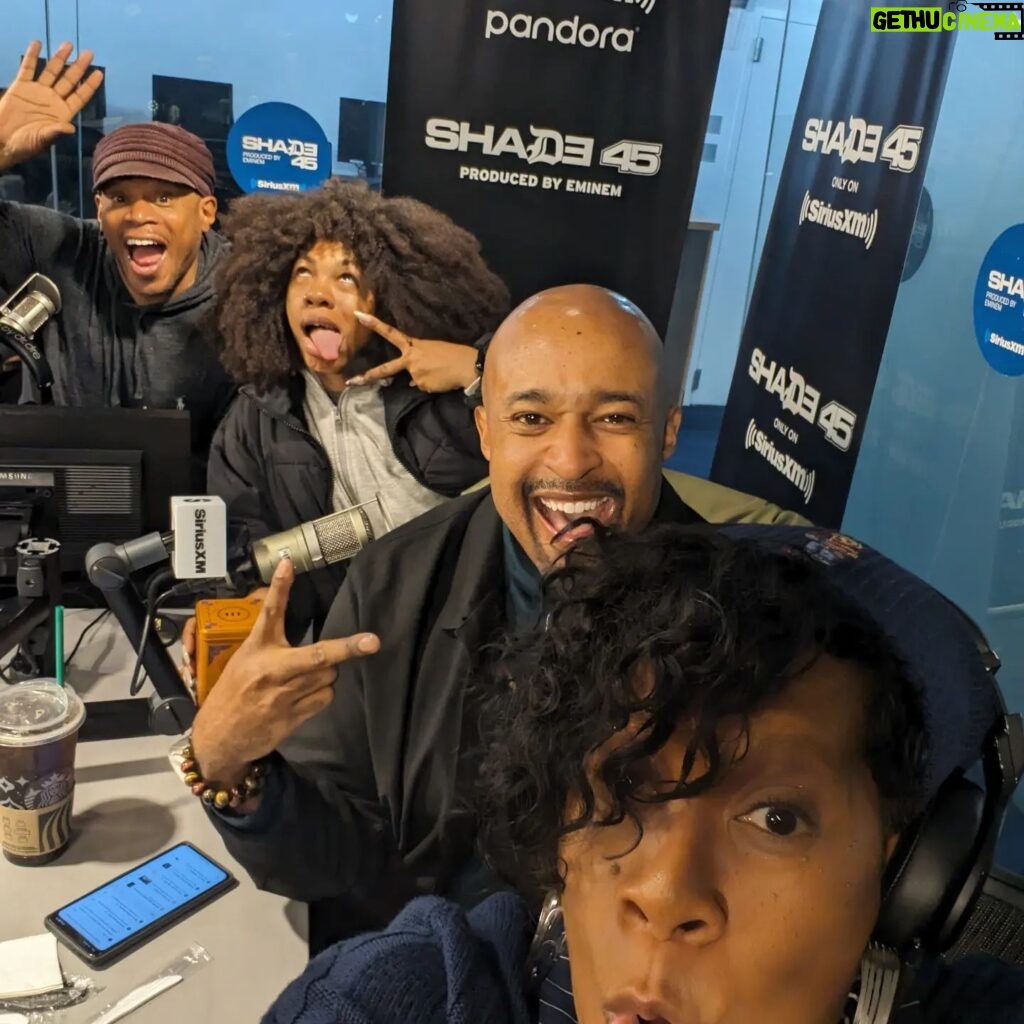 Heather B. Instagram - We in here playing today. POSE for da camera: @realsway @iammikemuse @itstracyg #SWAYINTHEMORNING