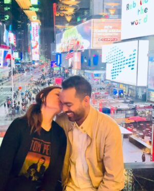 Heather Land Instagram - In 2018 I was in my fifth year of single-mom-life with two kids, starting a new career at 42 doing something I knew nothing about. 

This guy was the production manager on my first tour. He was young and single - never wanted to get married or have kids. So of course, we fell in love and got married on 10.10.2020. 

I just want to say to all of you who may be  discouraged and in a weird purgatory-phase of life, YOU NEVER KNOW WHAT GOOD THINGS MAY BE WAITING FOR YOU JUST AROUND THE CORNER. 😊❤️ 

I’m so glad that I have stayed open and said yes to whatever unexpected things God has brought my way. In the words of @drjoedispenza, “The unknown has never let me down.” 

And I’m especially grateful to be celebrating three of the best years of my life with the best man I know - my husband who didn’t want to be one. I’m glad he stayed open, too. 

Marrying him was the easiest, best decision I’ve ever made. He’s absolutely killing it at partnership and parenthood! (And I’m not just saying that because I woke up to roses and a scavenger hunt of sweet cards ending in tickets to see John Mayer tomorrow night.)

So, here’s to another year of lots of love and lots of laughter. 🥂HAPPY ANNIVERSARY, Stephen Mathew.❤️ 
You’re my hero.