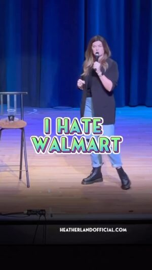 Heather Land Instagram - Walmart….. 🙅🏻‍♀️ #walmart #standup #standupcomedy