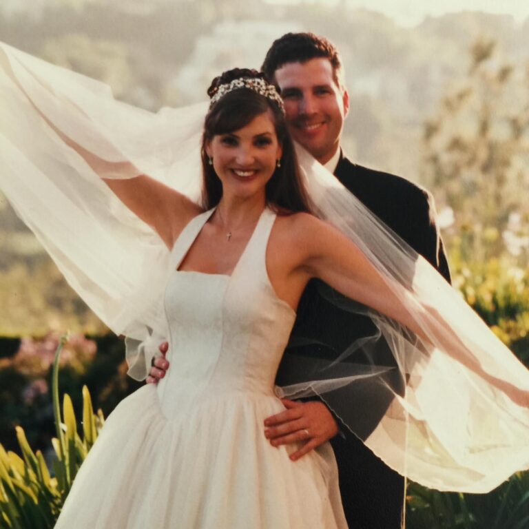 Heather McDonald Instagram - 24 years ago today I made the choice to give a man named Peter the greatest life he could ever imagine. His life did not really begin until May 27, 2000. I gave him the gifts of husband and fatherhood. For 24 years, he has lived everyday in total bliss and appreciation for having ever met me. He knows I’m selfless and I never make anything about me including our wedding and marriage. Seriously, one thing I can say undoubtedly, that it has been so much fun and we built it all together. I love you, Peter. Also, in the last slide which was pre Botox, you can see I always had uneven brows. Thanks for pointing it out for the last 15 yrs. #peather4ever #juicyscoop #anniversary #24 #marriage #wedding #memorialday #memorialdayweekend #love #Christian #Catholic.