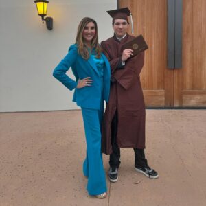 Heather McDonald Instagram - Brandon graduated from @crespicarmelite and we had a perfect family celebration swipe RT to see from the hat toss to watching my 3 adult kids engaged in a juicy funny convo at dinner @casalena.la which was so delicious and gorgeous, then ending at @mymenchies for dessert! Listen to me cry on my Patreon up now. #818valley #818tilidie #graduation #mom #cousins #sisters #brothers #brandon #catholic #crespi #juicyscoop #family #cybertruck #perfect @kraftmackncheese @goldstein.shannon
