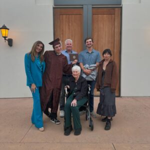 Heather McDonald Instagram - Brandon graduated from @crespicarmelite and we had a perfect family celebration swipe RT to see from the hat toss to watching my 3 adult kids engaged in a juicy funny convo at dinner @casalena.la which was so delicious and gorgeous, then ending at @mymenchies for dessert! Listen to me cry on my Patreon up now. #818valley #818tilidie #graduation #mom #cousins #sisters #brothers #brandon #catholic #crespi #juicyscoop #family #cybertruck #perfect @kraftmackncheese @goldstein.shannon