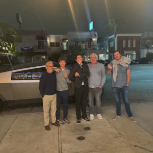 Heather McDonald Instagram - Brandon graduated from @crespicarmelite and we had a perfect family celebration swipe RT to see from the hat toss to watching my 3 adult kids engaged in a juicy funny convo at dinner @casalena.la which was so delicious and gorgeous, then ending at @mymenchies for dessert! Listen to me cry on my Patreon up now. #818valley #818tilidie #graduation #mom #cousins #sisters #brothers #brandon #catholic #crespi #juicyscoop #family #cybertruck #perfect @kraftmackncheese @goldstein.shannon