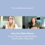 Heather Thomson Instagram - in MY heart 💙 Amy Van Dyken-Rouen  Now Playing ▶️ Amy Van Dyken-Rouen is an Olympian and incredible human who has over come adversity in Olympian ways. Dealing with Asthma as a young swimmer, Amy went on to Win Six Olympic Gold Medals —all shining as brightly as her optimism. She went on to meet her amazing husband, settling into her life after the games before things changed drastically — A debilitating accident left Amy paralyzed from the waist down. When she finally left the hospital, Amy quickly understood a new world, that was not made for disabled folks. Her first year was the toughest… crying, screaming, anything to get thru it. The Americans with Disabilities Act was signed into law just in 1990 by President George H.W. Bush, this landmark Civil-Rights Legislation would give access and opportunity for people with disabilities across community life —including employment. With the last amendments in 1991, Amy’s passion to work to fight for what she refers to as, “her people” and the equitable rights, not pity, for Americans with disabilities has kept her passions alive, thru her work to change ADA laws for better access and considerations for the disabled. She still competes in swim & she is always at the ready for life and its many unforeseen challenges to arrive. Amy Van Dyken Rouen is in MY heart! #inMYheart #iheartradio #heatherthomson #podcast #6xolympian #olympicgold #swimmer #advocate #fighter #speaker #ada #amyvandyken #💙 #champion #goforgold