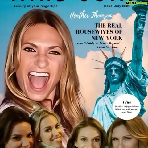 Heather Thomson Instagram - “P.Diddy to J.Lo: The Real Housewives of New York’s Heather Thomson Dishes on Beyond Fresh and a Face-Off – Barbie vs. Oppenheimer!” #mindjumpmagazine #mindjumpmonthly #heatherthomson #realhousewivesofnewyork #rhonyc #rhony🍎 #beyondfresh