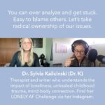 Heather Thomson Instagram - in MY heart 💙 Dr. Sylvia K Now Playing ▶️ iheartradio Dr Sylvia K works to show her client’s what’s truly possible so that they can move past self-limiting beliefs and step towards the direction of healing, purpose, and confidence.  Dr. Sylvia’s experience as a therapist and former lead behavioral health clinician at Mount Sinai Hospital strengthens her ability to connect with people and empathically listen to their narratives.  Her techniques, such as —90 Seconds to Calm help people to better manage the impact that stress, trauma, and loneliness can have in our lives. She truly simplifies the likes of brain health, psycho-therapy, and coaching , and adds a dash of spirituality to help people better understand themselves.  Her education encompasses a broad approach to a better understanding of the impacts of loneliness, unhealed childhood trauma, and the mind-body connection. Her techniques, help clients better manage stress and live a more fulfilling and confident life and shes’s is in MY heart! #inMYheart #DrSylviaK #heatherthomson #playingnow #lonelyaf #mindbodyconnection #managestress #unhealedtrauma #brainhealth #💙#iheartradiopodcast