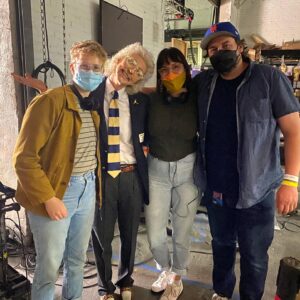 Heidi Gardner Instagram - The Last Dance = ❤️   🏀 truly one of the most fun nights of my life recreating one of the best scenes ever. @streeterseidell had the idea for this and i’m so grateful he could see me as the iconic John Michael Wozniak. @adrianarobles___ and @handlevy directed it and made it look just like the original. And for real @keeganmichaelkey playing MJ!!!!! I can’t even believe it. The most special and the most funny. And @kenanthompson comin in as Chuck?!! With that smile!!!! 😀@moffatpics Phil Jackson is actually too good and @chrisreddis being a perfect Rodman. I can’t help but gush over how special the whole experience was. @mikeyfuntime started it off perfectly. Hair, makeup, and wardrobe made this look exactly like it was 1993. @bryanmatechen @jillbream ❤️🏀❤️🙏🙏 and @louiezfx making special sheets of leg hair that were BEYOND!! Gina made the perfect Wozniak, lion’s mane wig! And all the actors in it who were there late but had such a fun energy and having them in vintage bulls warm-ups was the coolest thing I’ve ever seen. Thank you! It’s probably the closest I’ll ever get to the locker room at the NBA Finals and that’s cool with me! The handheld cameras, the crew, the editors made this look so legit. A dream come true for a kid who has always loved comedy and basketball. @nbcsnl ❤️🏀❤️ little woz easter egg at the end. Huge @fayedunaway fan I guess.