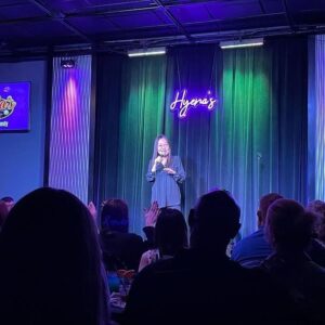 Helen Hong Instagram - Thank you @hyenascomedyfortworth for an awesome wknd! Only 1 heckler on the last show who got SHUT DOWN by the rest of the crowd who had my back! 🥰 I love y’all and thanks for teaching me “bless your little heart” means “go f*ck yourself”! 😆@lindastogner & @shahyanj crushed it, we make a dream trio! 🤗#fortworth #texas #dreamjob #grateful #blessed 
📸: @gingernation96