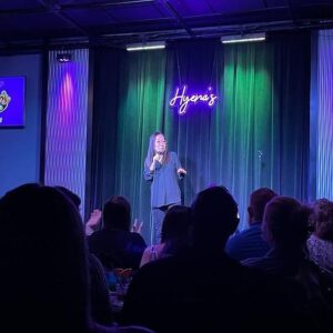 Helen Hong Instagram - Thank you @hyenascomedyfortworth for an awesome wknd! Only 1 heckler on the last show who got SHUT DOWN by the rest of the crowd who had my back! 🥰 I love y’all and thanks for teaching me “bless your little heart” means “go f*ck yourself”! 😆@lindastogner & @shahyanj crushed it, we make a dream trio! 🤗#fortworth #texas #dreamjob #grateful #blessed 
📸: @gingernation96