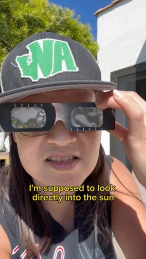 Helen Hong Instagram - Sus #eclipse gear @griffithobservatory I’m on the @waitwaitnpr #standup tour April 5 #charlottesville #paramounttheatercharlottesville & April 7 #norfolkva @attucks_theatre , will I have damaged #eyeballs by then? We’ll see 👀 (or will we? 😎) #totaleclipseoftheheart #solareclipse2024 #dontlookup #dontstareatthesun #eclipsegear
